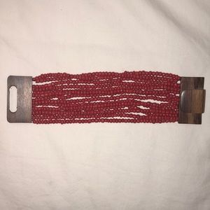 Red Beaded Bracelet